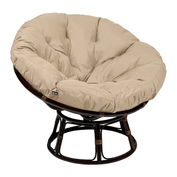 Classic Accessories Montlake Water-Resistant 50" Papasan Cushion, Antique Beige 60-536-040301-EC - main